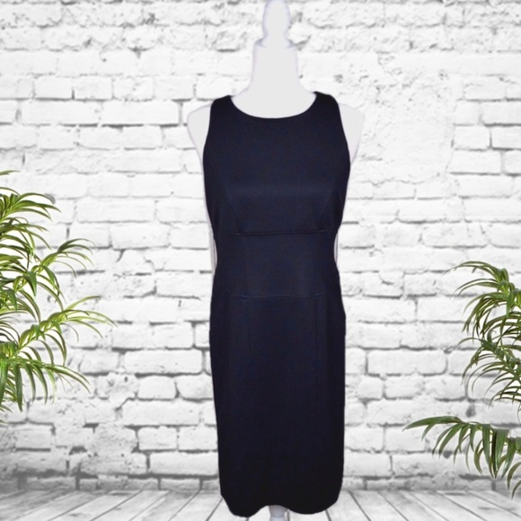 Adrienne Vittadini Dresses & Skirts - Black Sleeveless Work Career Sheath Dress
